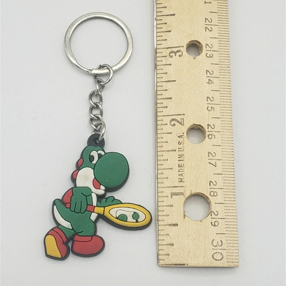 Nintendo‎ Yoshi Mario Tennis Racket Rubber Keychain